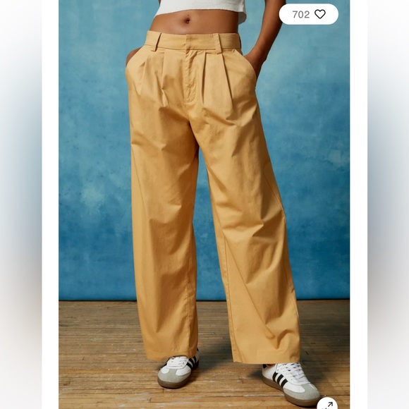 BDG Pants - BDG Grandpa Twill Mid-Rise Trouser Pant